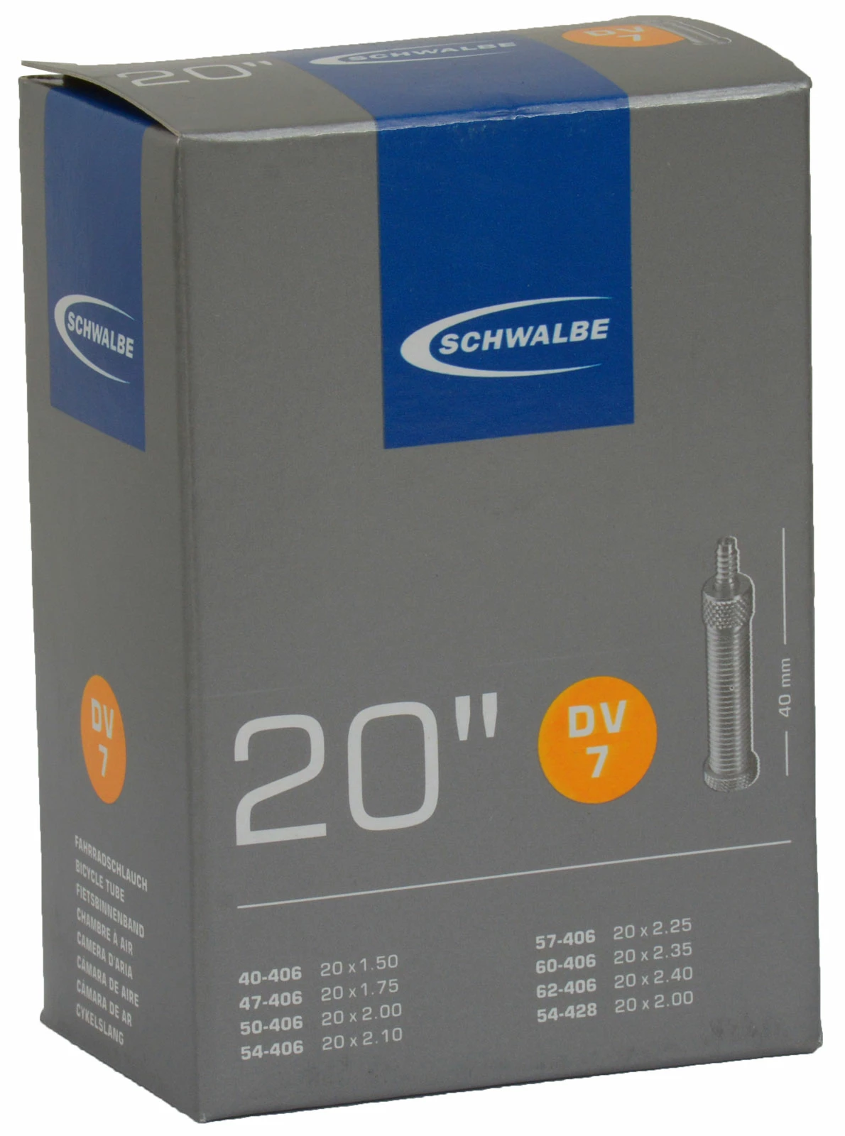 Schwalbe Tuyau DV 7 Pour 20"