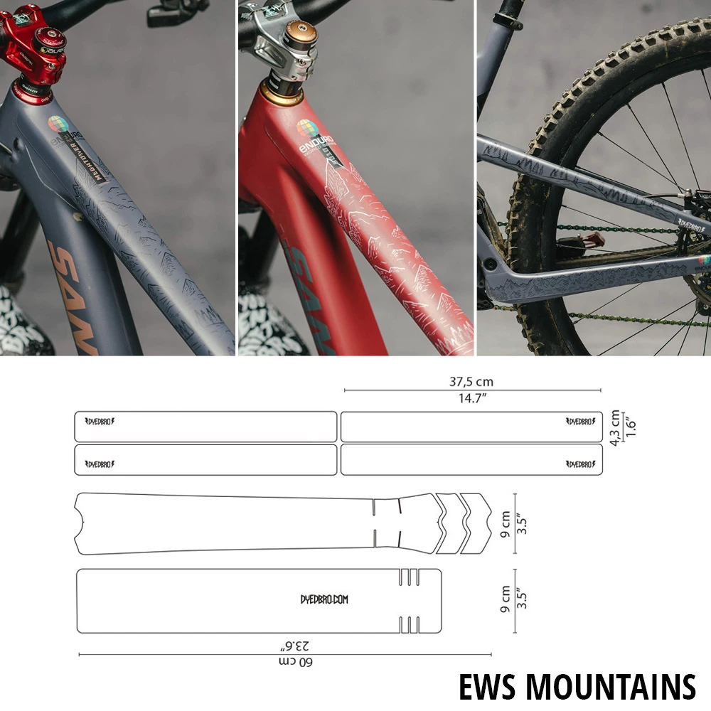 Dyedbro EWS Mountains Kit De Protection Du Cadre