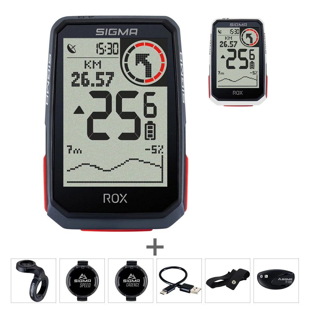 SIGMA ROX 4.0 Compteur Velo GPS Set Capteurs