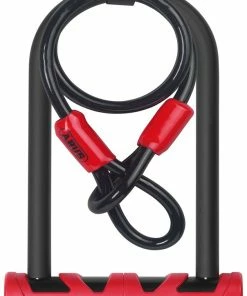 Abus Antivol à Arceau Ultimate 420/140 Avec Câble Cobra En Boucle Et Support USH