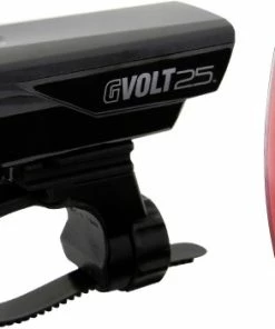 Cateye GVolt 25 HL-EL360GRC + Kit D'éclairage Rapid Micro G Hl-EL620G
