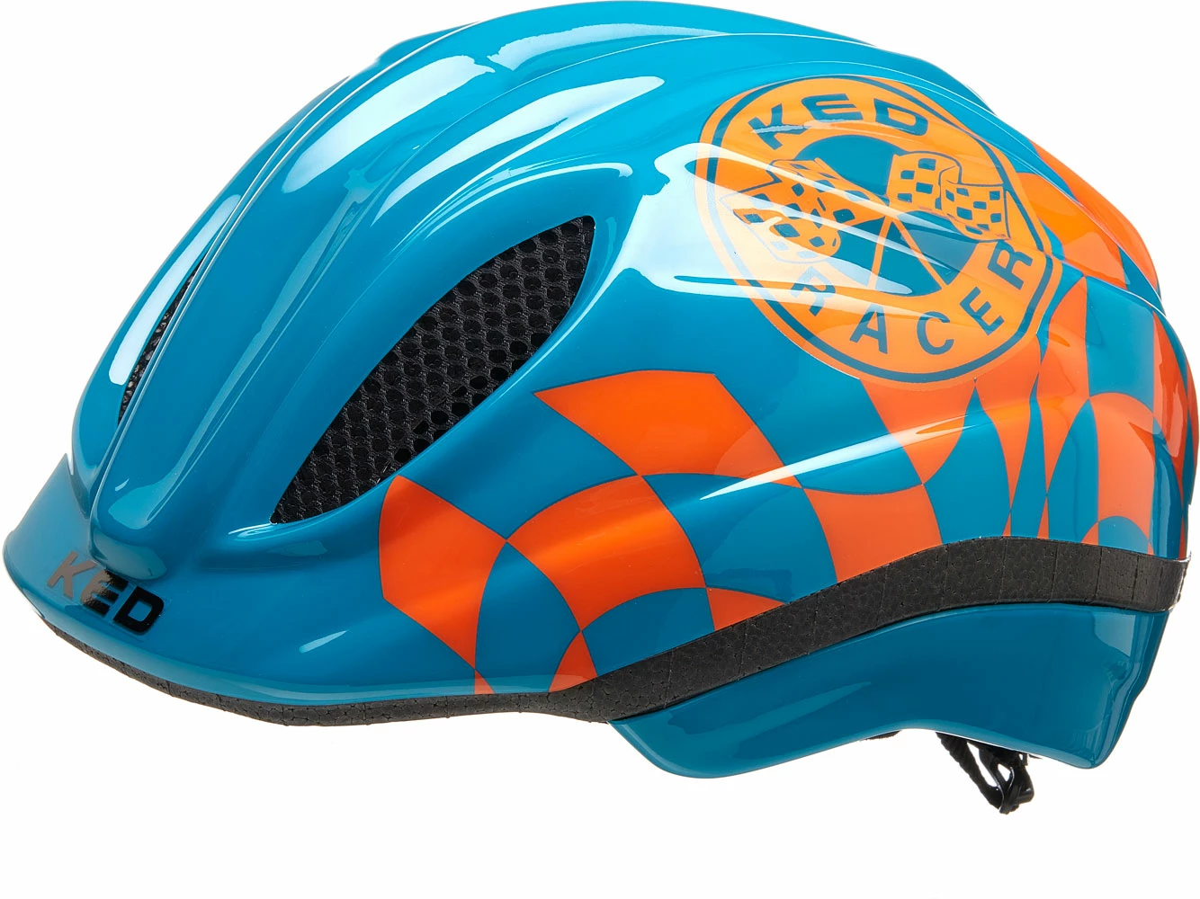KED Meggy II Trend Racer Petrol Orange - Kid's Helmet