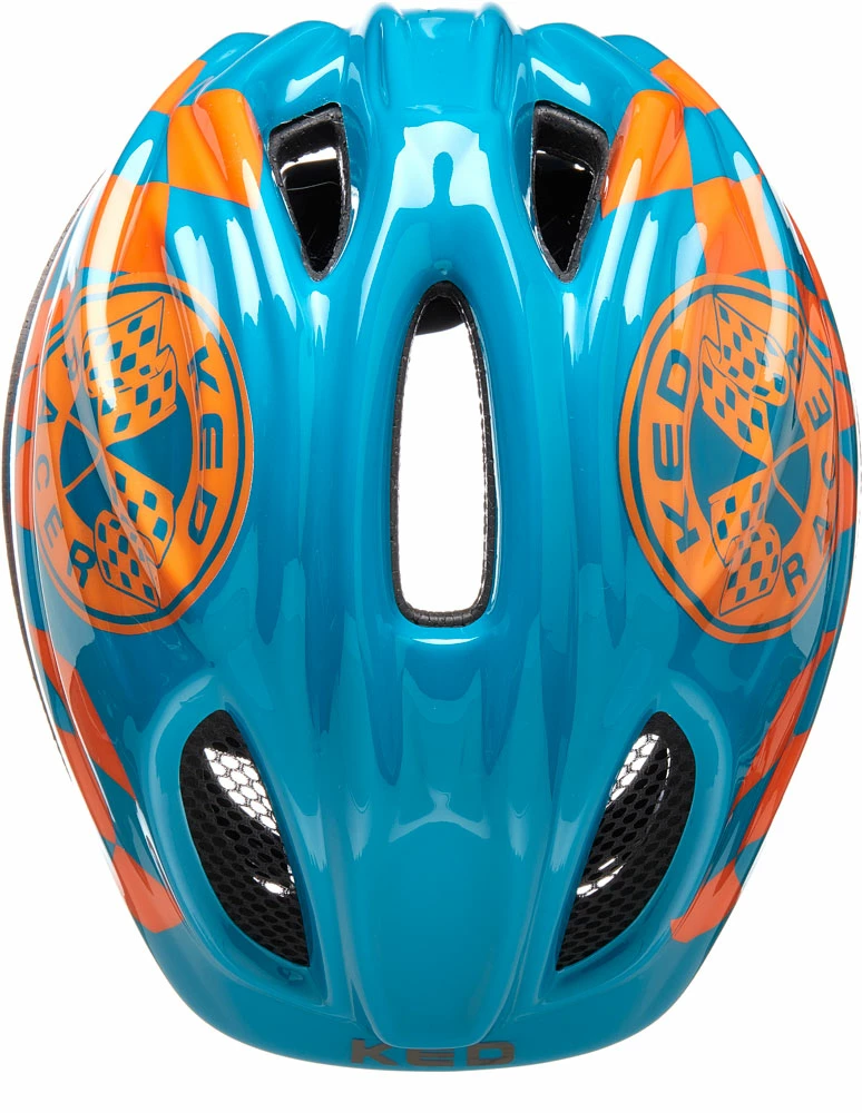 KED Meggy II Trend Racer Petrol Orange - Kid's Helmet – Image 2