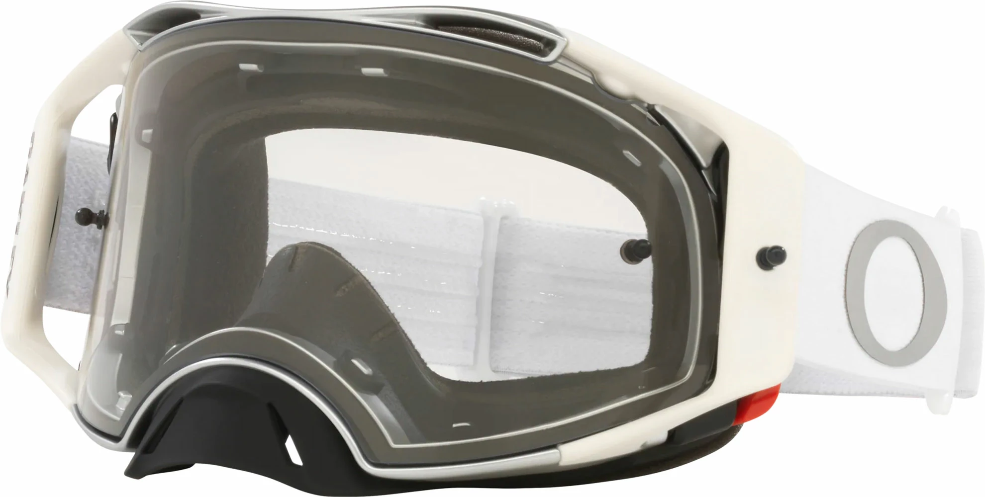 Oakley Airbrake MX Tuff Blocks White - Lunettes MTB