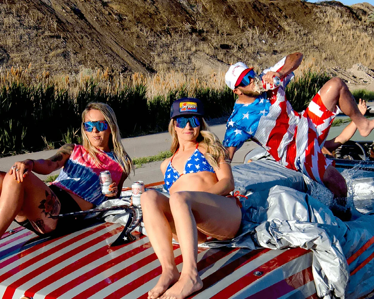 Pit Viper The 2000s Peacekeeper / Polarized Blue Revo Mirror - Lunettes De Soleil – Image 5