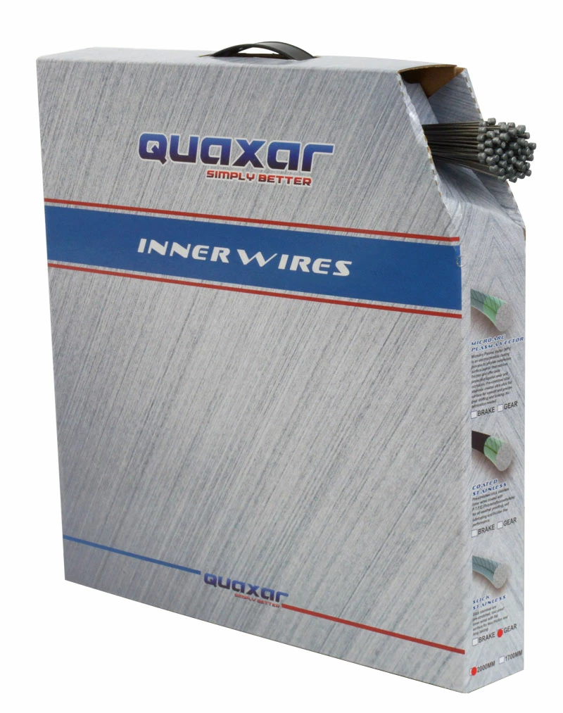 Quaxar Câble De Déplacement En Acier Inoxydable 2000mm (paquet De 100)