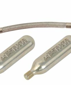 Radon Pompe à CO₂ Avec Raccord Aeroquip Flex +2 Cartouches 16 G