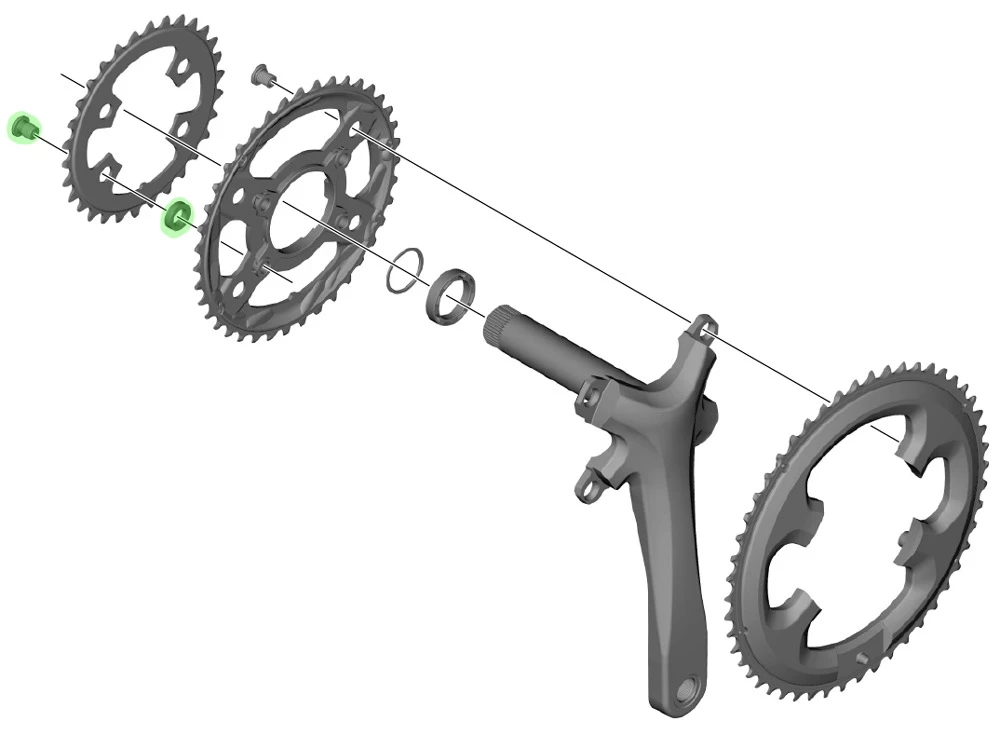 Shimano TIAGRA Vis De Plateau Pour FC-4703 (4 Pièces) – Image 2