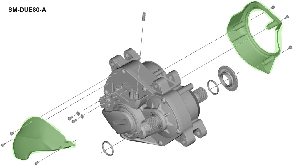 Shimano STEPS SM-DUE80-A Boîtier Pour DU-E8000 Type-A – Image 4