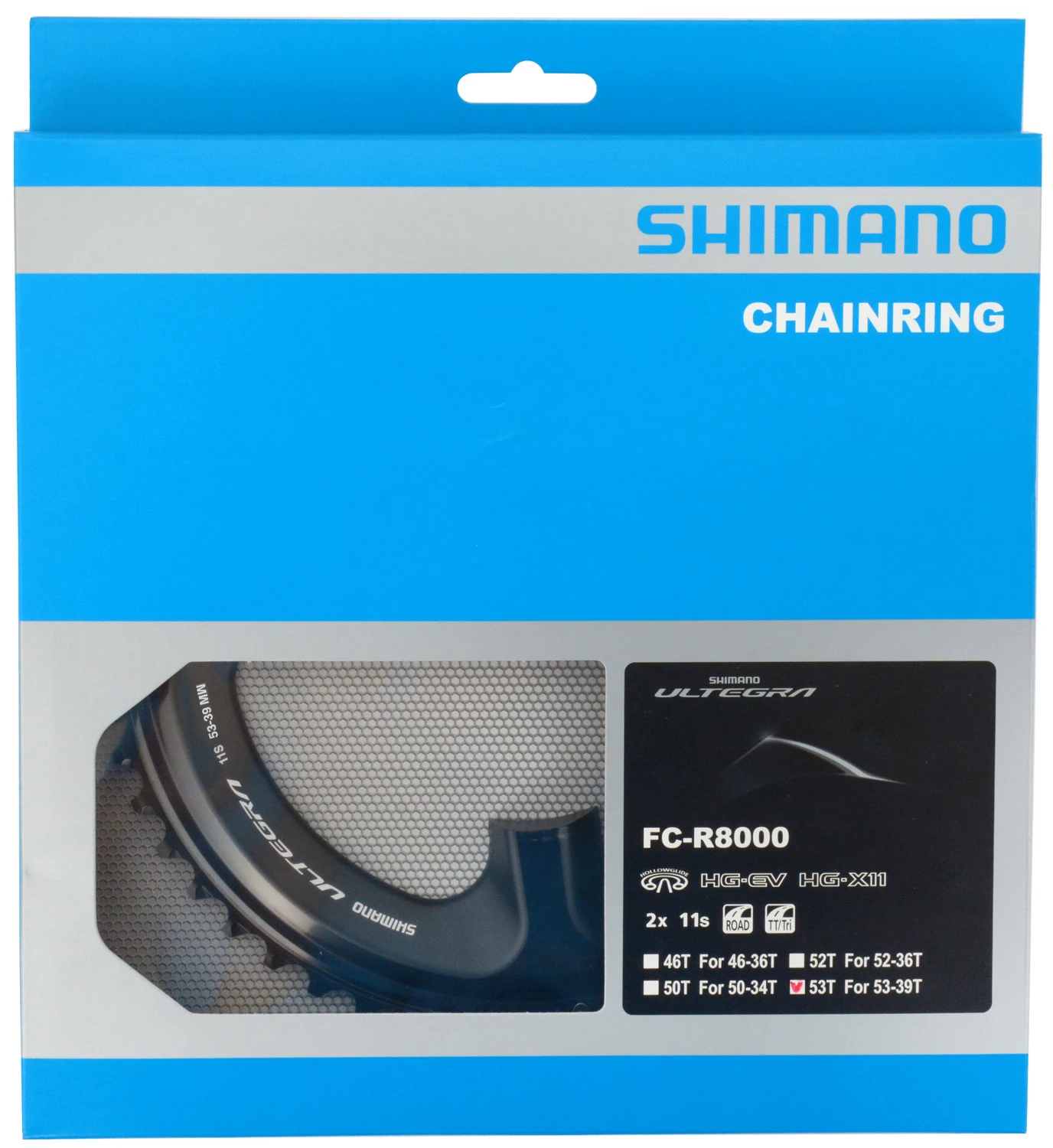 Shimano Plateau ULTEGRA Pour FC-R8000 53/39 Dents – Image 3