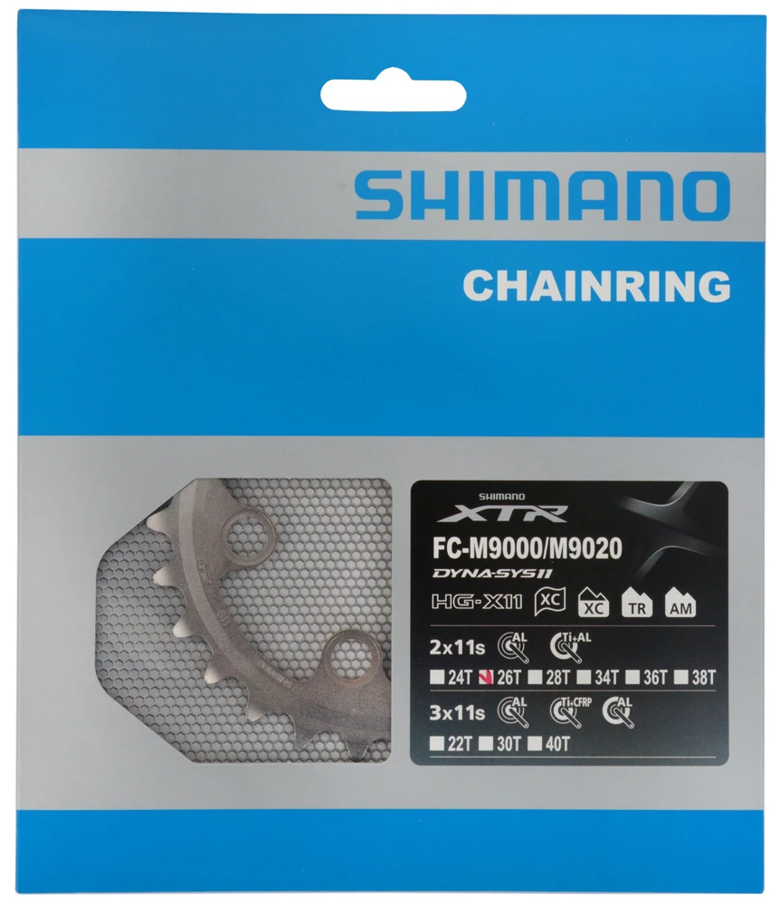 Shimano XTR Plateau 2 Vitesses Pour FC-M9000/9020 26 Dents (AT) – Image 3