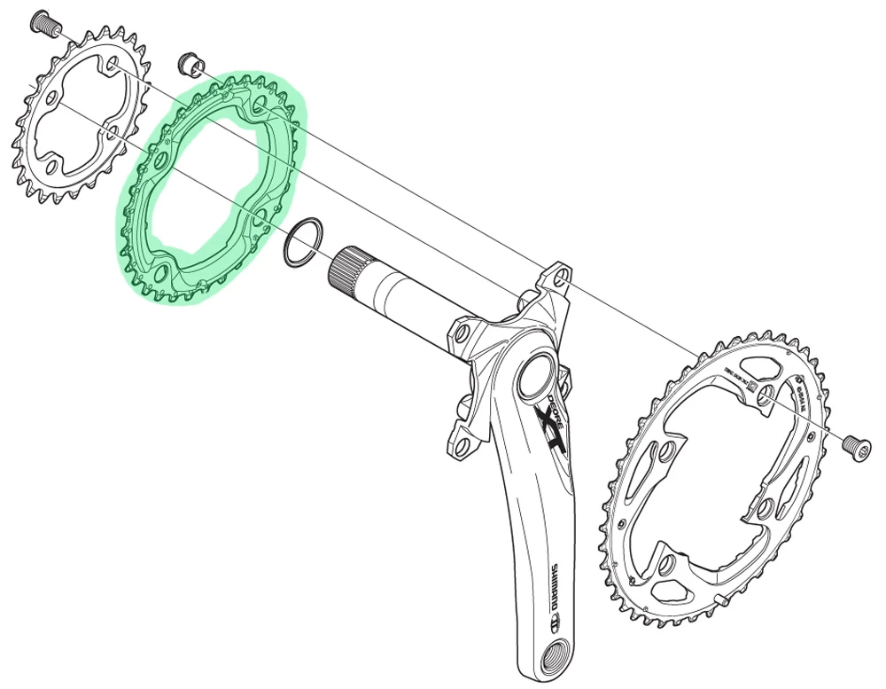 Shimano Plateau XT Pour FC-M770-10/M780 32T (AE) – Image 2