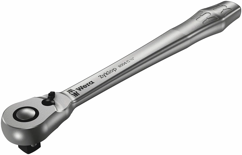 Wera 8004 C Cliquet Zyklop Metal Avec Levier D'inversion, à Carré 1/2" – Image 2