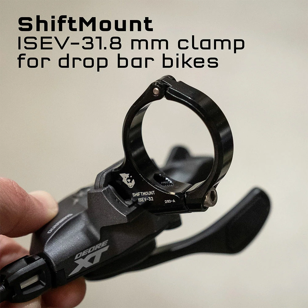 Wolf Tooth Components ShiftMount Collier 31,8mm Pour Montage Du Levier De Vitesse Shimano – Image 2