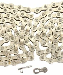 YBN Chaîne 8 Vitesses Pour Vélos électriques S8e S2 136 Maillons Argentés