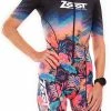 ZOOT LTD Tri Aero Full-Zip Racesuit - Maillot Une Pièce Pour Femmes Avec Rembourrage