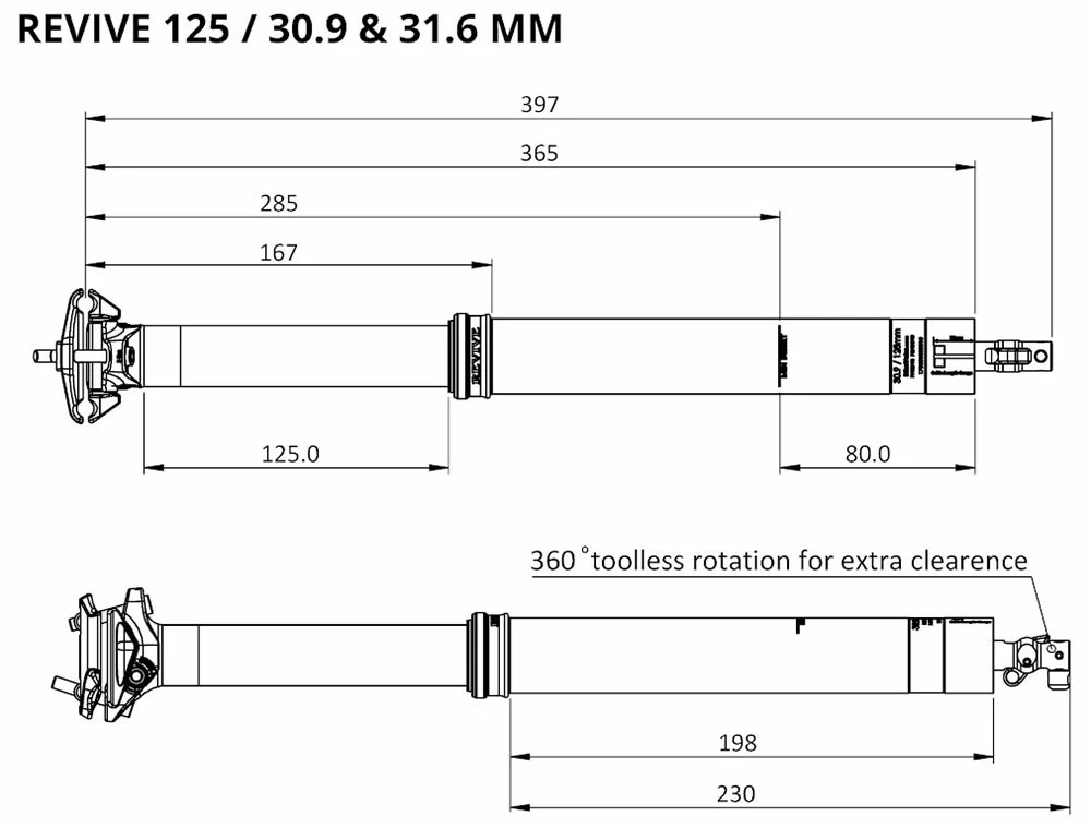 BikeYoke Tige De Selle Revive 2.0 31,6 Vario – Image 5