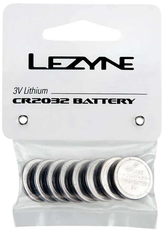 Lezyne CR 2032, Pile 3,6 Volts Pour Femto Drive LED Light, 8 Pièces
