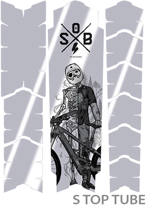 Unleazhed Unscratch Frame Film De Protection Pour Cadre - E-Bike Sons Of Battery Black Glossy – Image 2