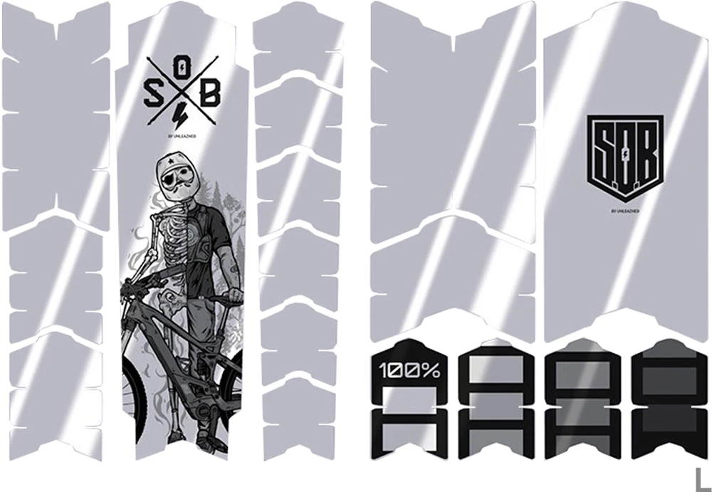 Unleazhed Unscratch Frame Film De Protection Pour Cadre - E-Bike Sons Of Battery Black Glossy – Image 4