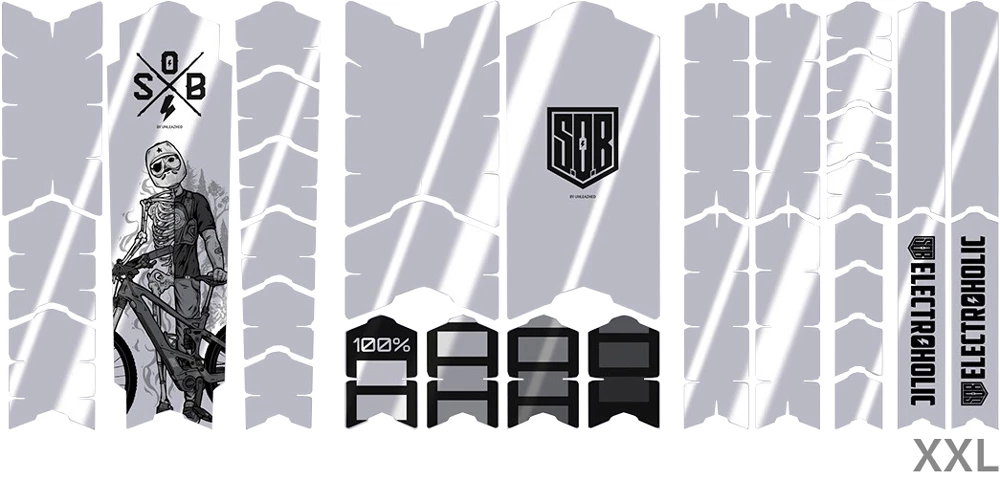 Unleazhed Unscratch Frame Film De Protection Pour Cadre - E-Bike Sons Of Battery Black Glossy – Image 5